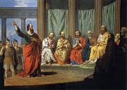 Giovanni Ricco Sermon of the Hl. paulus oil painting artist